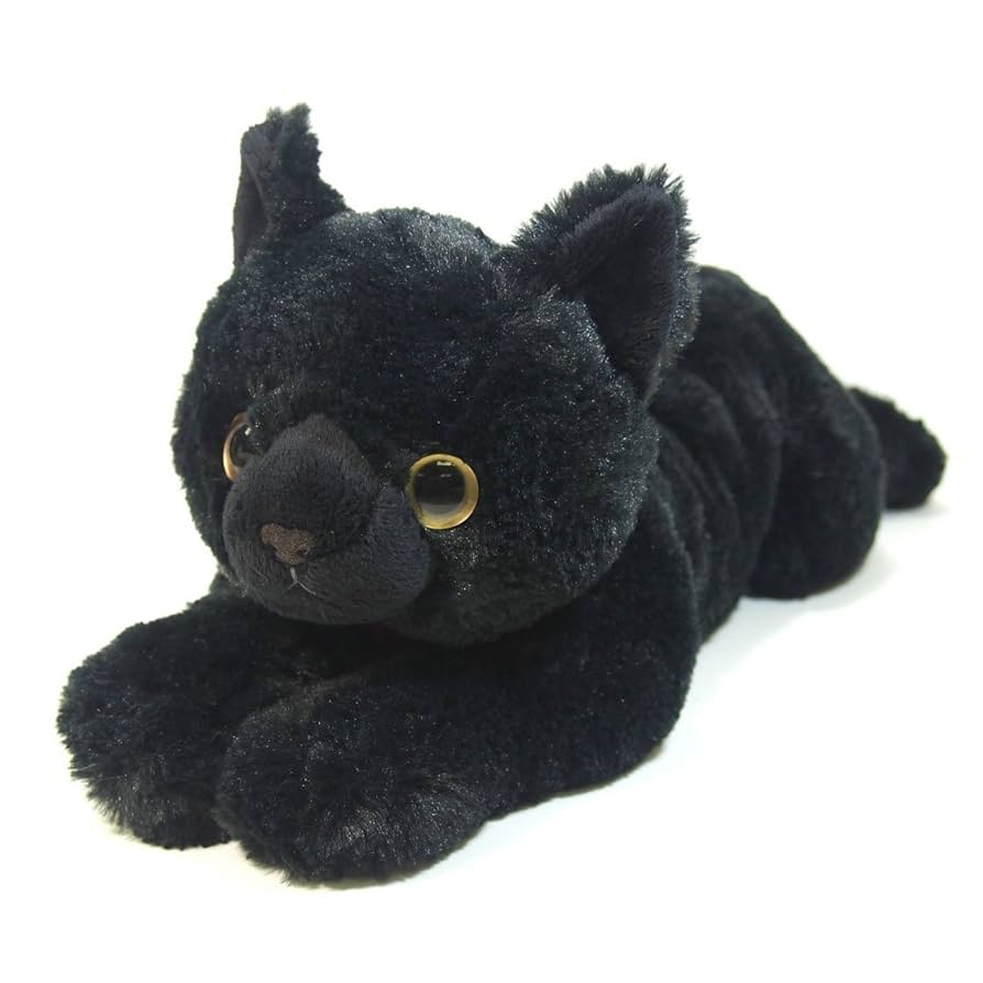 Amazon.co.jp: ひざねこ ぬいぐるみ ブラック Mサイズ P-1822